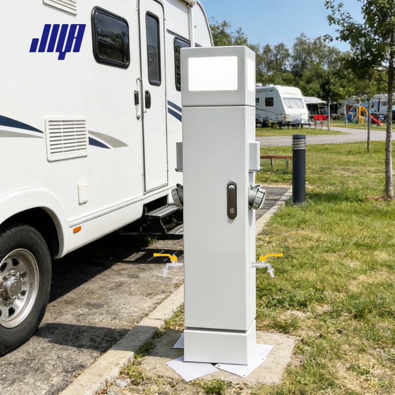 房車營地基礎款帶燈戶外智能水電樁GRWE1002020D-R