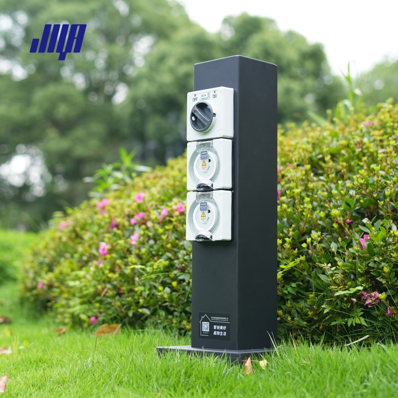 小型帶燈電樁戶外防水智能電樁光控電樁GRES601212S-R