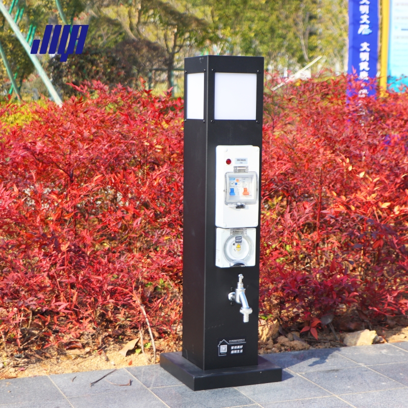 別墅戶外水電樁 220V 4.4KW IP54防水 不銹鋼景觀款GRWE801515S 